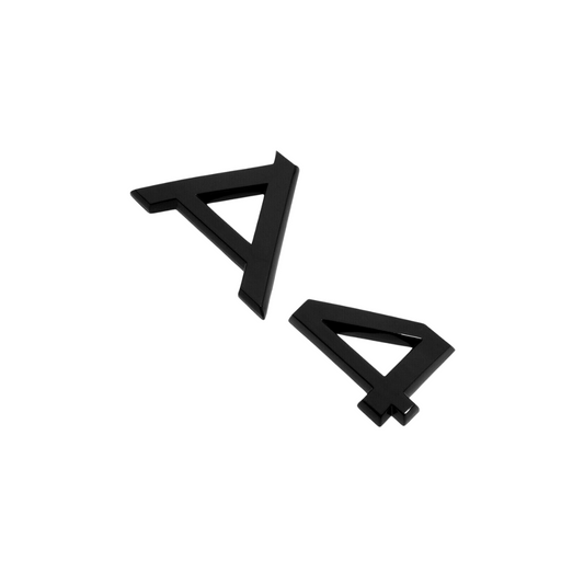 "A4" Gloss Black Raised Letter Emblem For Rear Trunk Lid Fits Audi