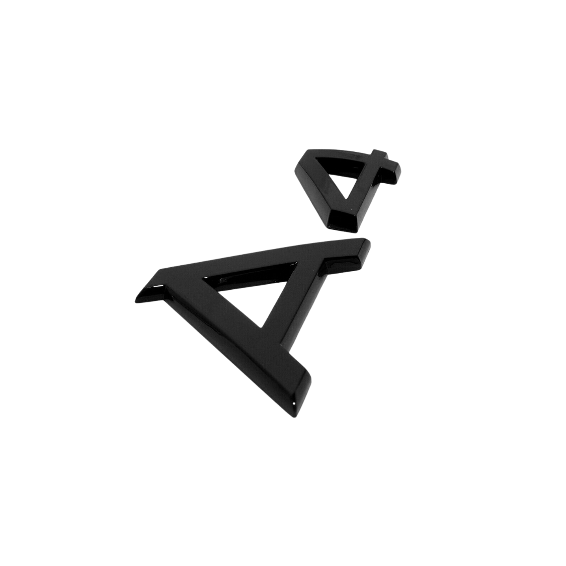 "A4" Gloss Black Raised Letter Emblem For Rear Trunk Lid Fits Audi