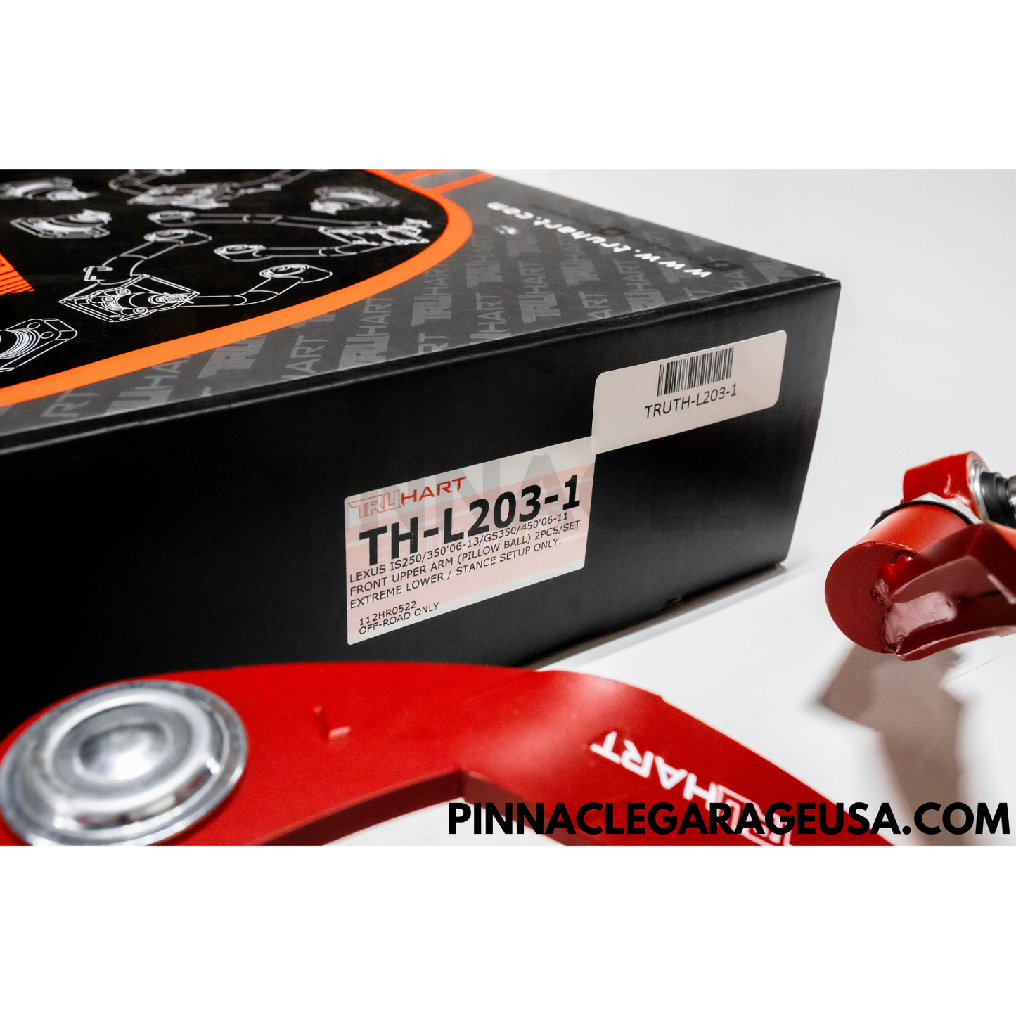 TruHart Front Camber Kit w/ Pillowball bushings for 2006-2013 Lexus IS, GS RWD Models (TH-L203-1)