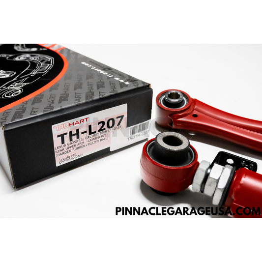 TruHart Rear Upper Camber Arms w/ Pillowball bushings for 2013-2021 Lexus IS, GS, RC RWD Models (TH-L207)