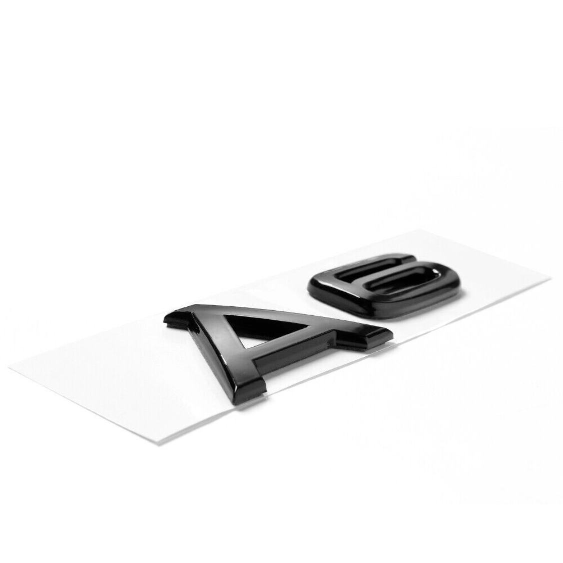 "A6" Gloss Black Raised Letter Emblem For Rear Trunk Lid Fits Audi