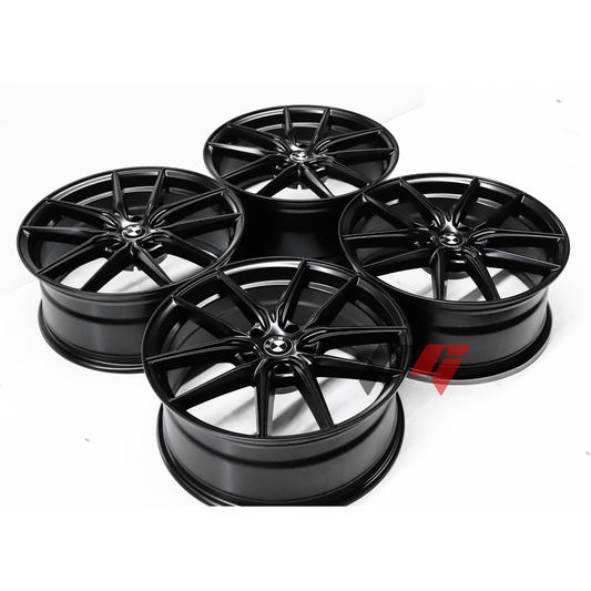 19"x8"+33 Black & Silver Flow Formed Wheels (5x120) for BMW