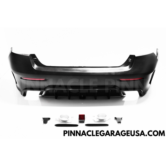 2006-2012 LEXUS PG STYLE ES350 Rear Bumper Cover With Mufflers And 3rd Brake Light