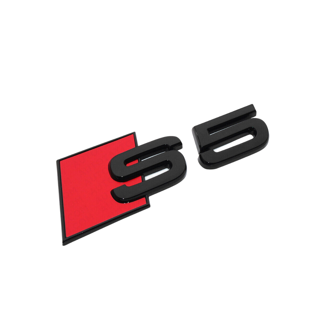 "S5" Gloss Black Raised Letter Emblem For Rear Trunk Lid Fits Audi