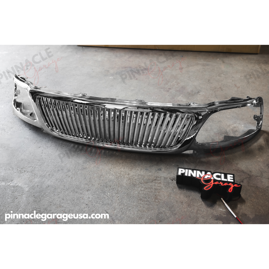 1999-2003 Ford F-150 / F-250 Vertical Slat Chrome Front Bumper Grill