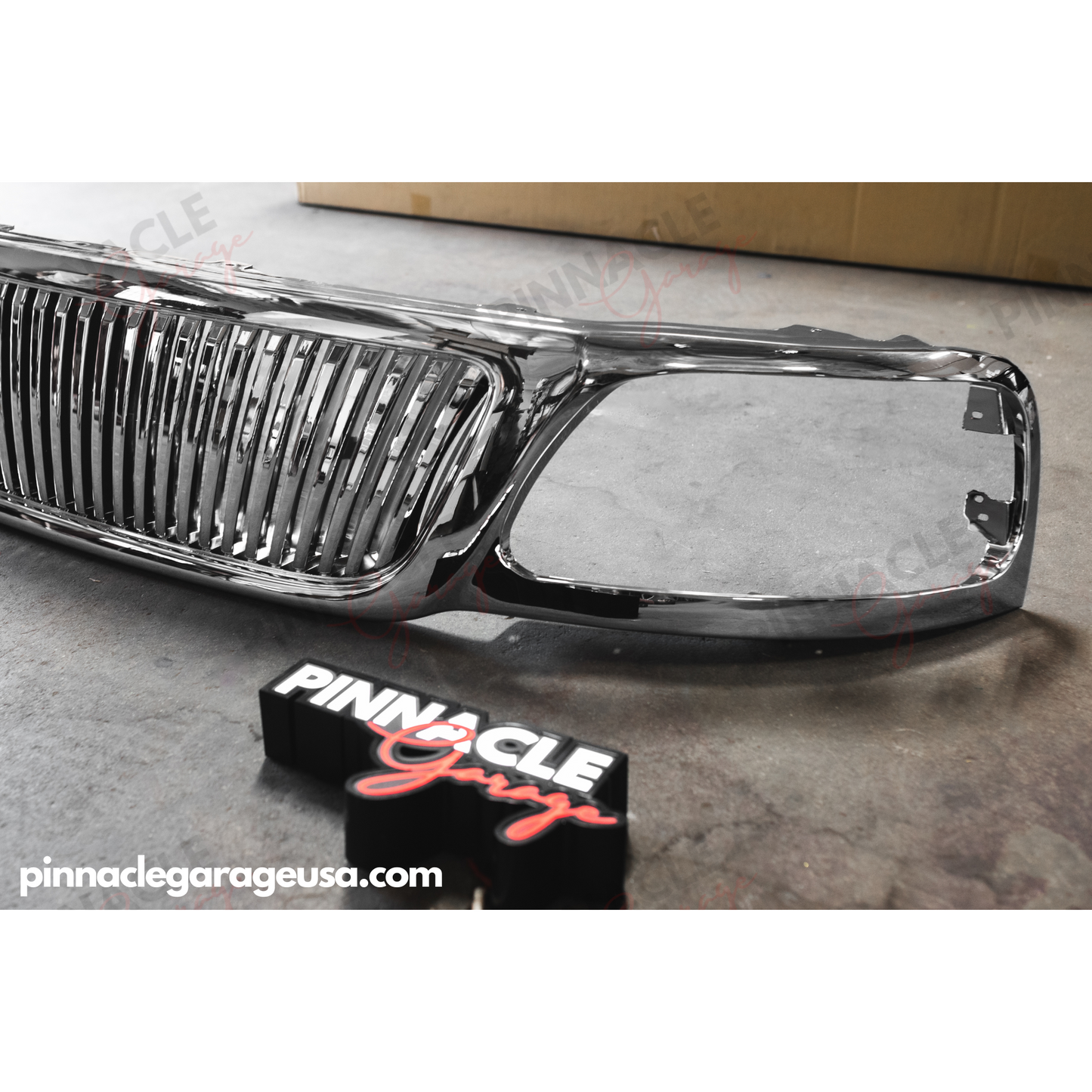 1999-2003 Ford F-150 / F-250 Vertical Slat Chrome Front Bumper Grill