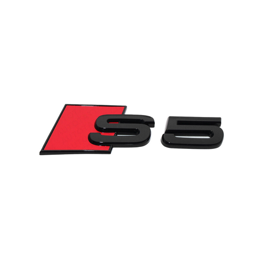 "S5" Gloss Black Raised Letter Emblem For Rear Trunk Lid Fits Audi