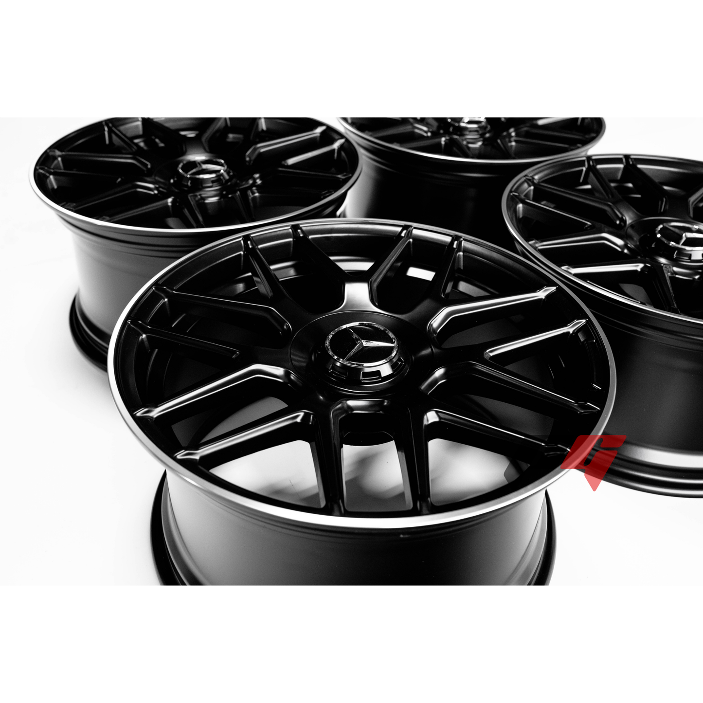 Mercedes Benz Wheels 20x8.5/20x9.5 5x112 Black Machined fit C E Class 250 280 300 350