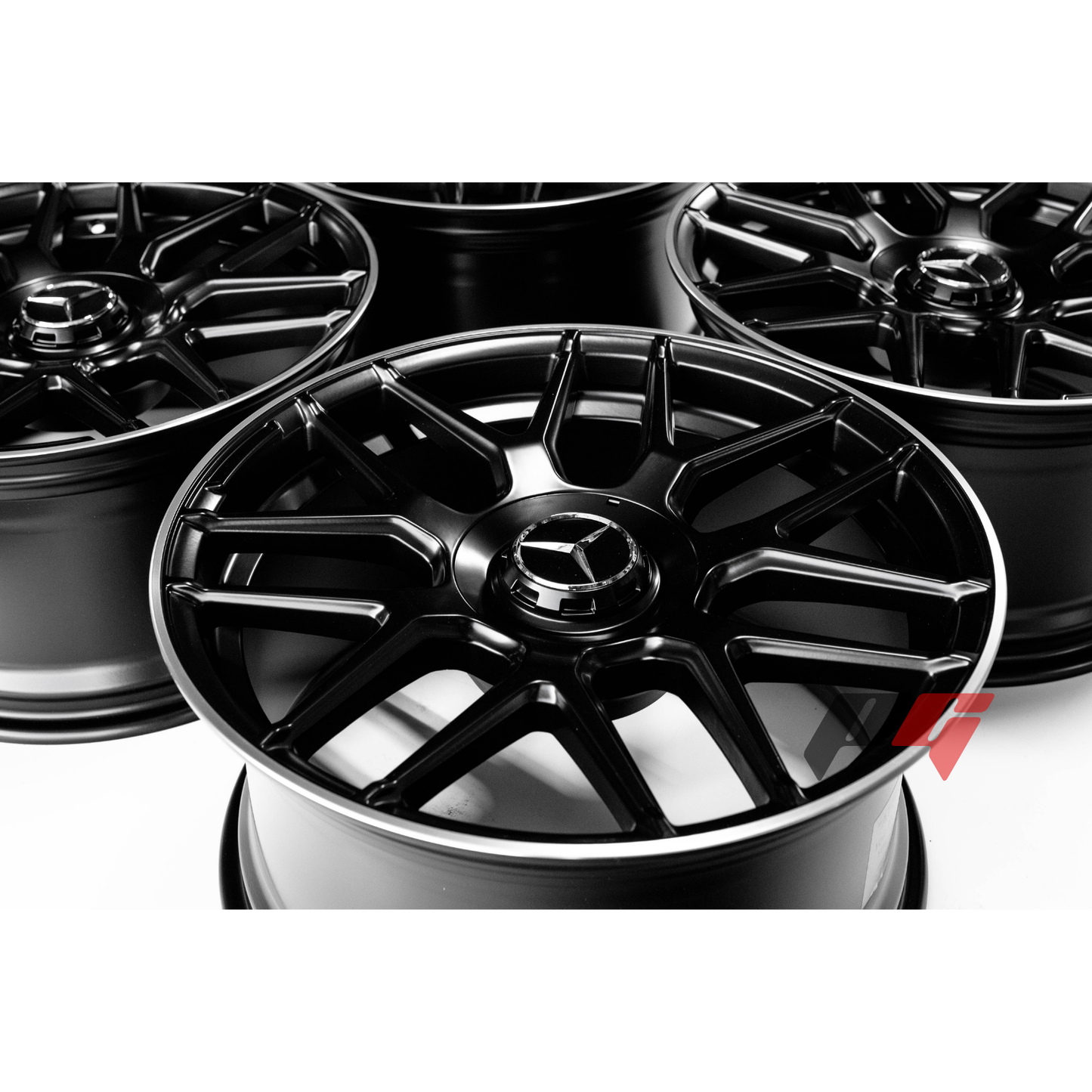 Mercedes Benz Wheels 20x8.5/20x9.5 5x112 Black Machined fit C E Class 250 280 300 350