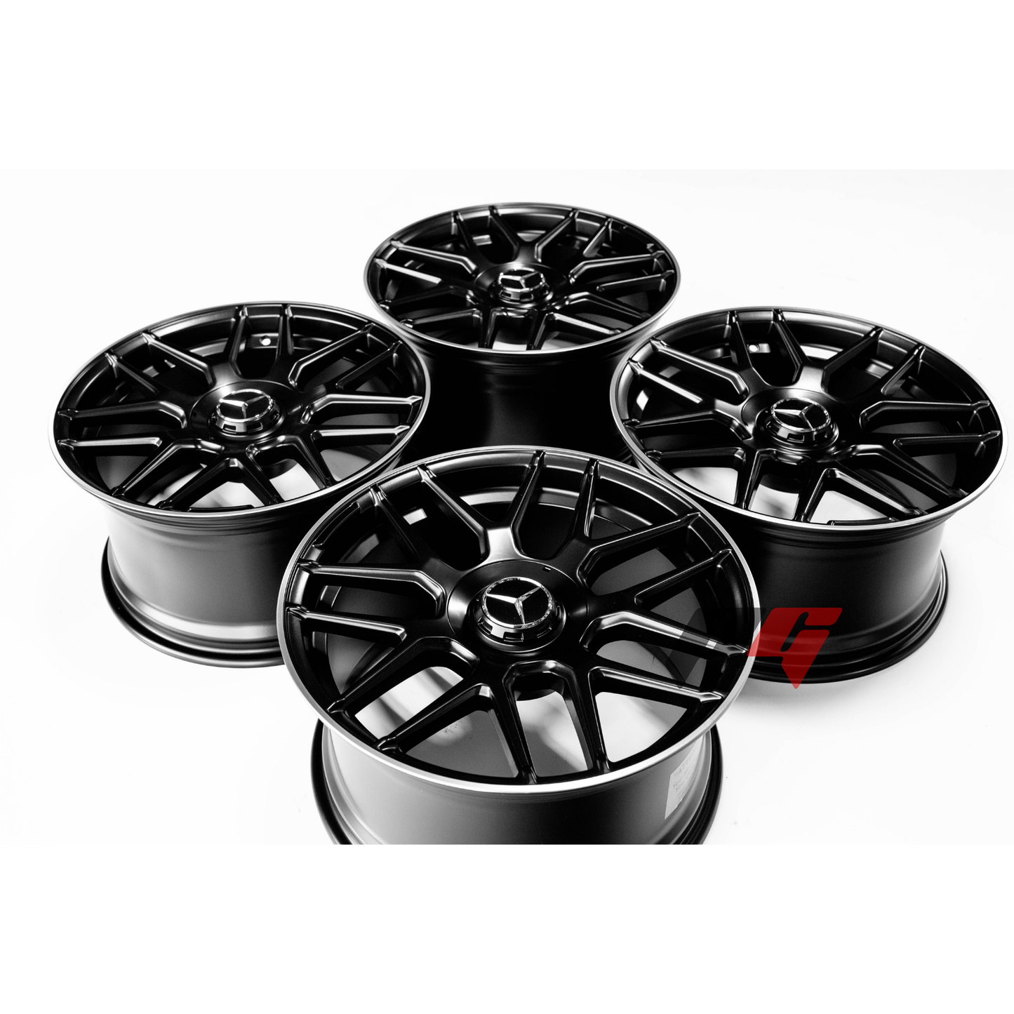 Mercedes Benz Wheels 20x8.5/20x9.5 5x112 Black Machined fit C E Class 250 280 300 350