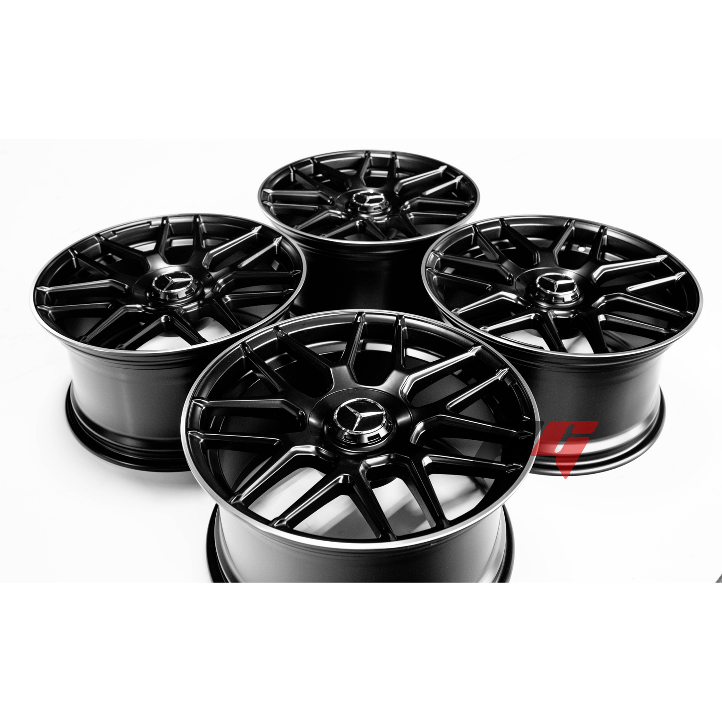 Mercedes Benz Wheels 20x8.5/20x9.5 5x112 Black Machined fit C E Class 250 280 300 350