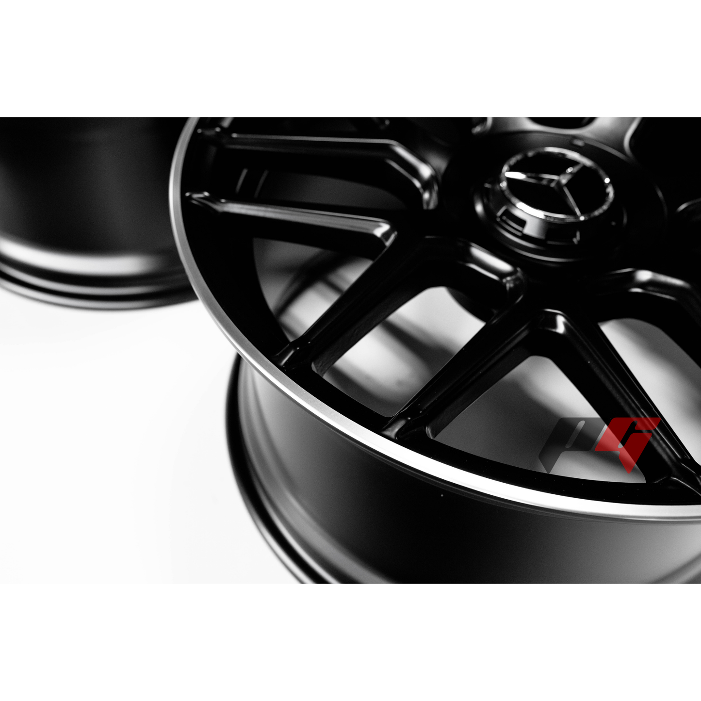 Mercedes Benz Wheels 20x8.5/20x9.5 5x112 Black Machined fit C E Class 250 280 300 350