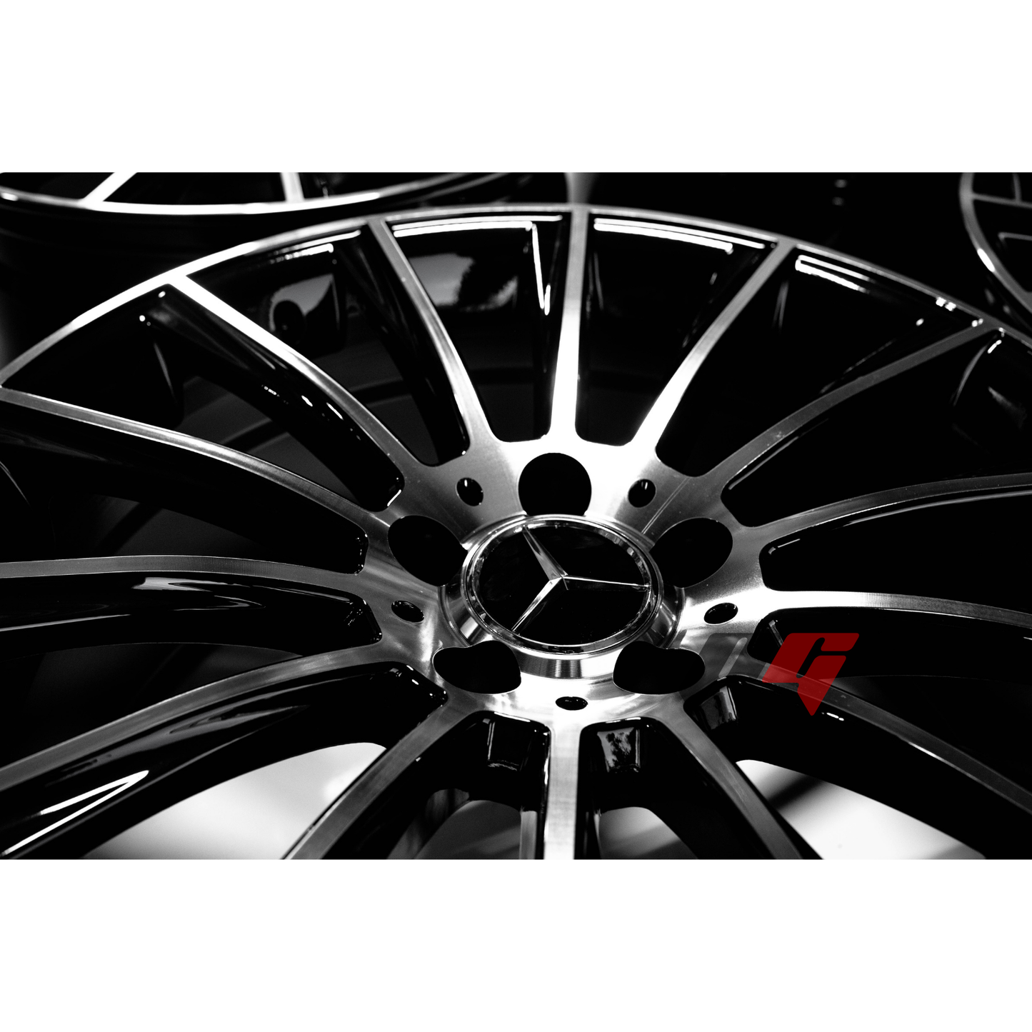 Mercedes Benz Wheels 19x8.5/19x9.5 5x112 Black Machined fit A Class B Class C Class 180 200 220 300 400