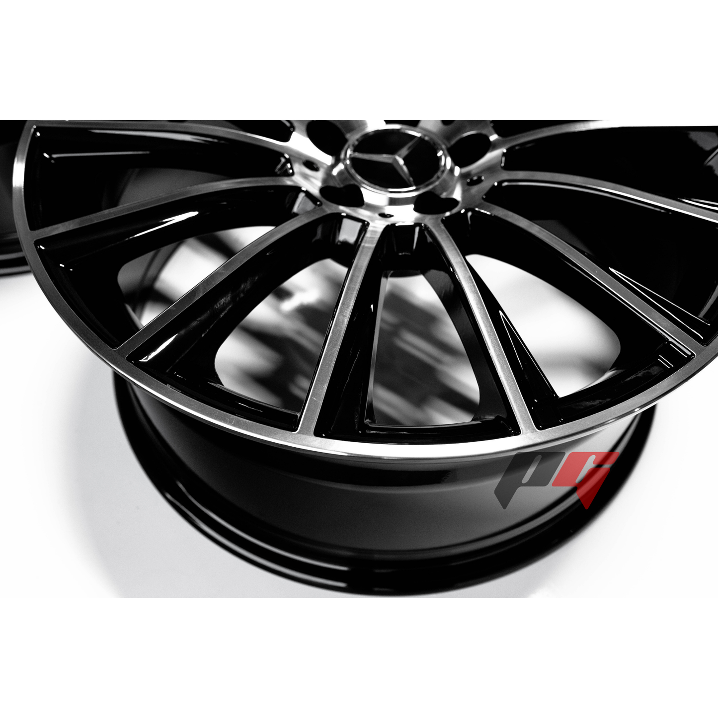 Mercedes Benz Wheels 19x8.5/19x9.5 5x112 Black Machined fit A Class B Class C Class 180 200 220 300 400