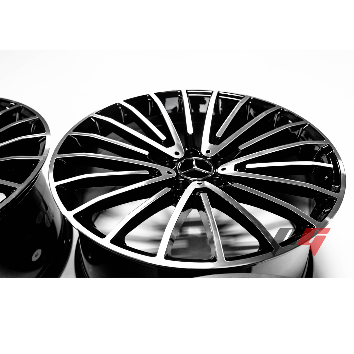 Mercedes Benz Wheels 19x8.5/19x9.5 5x112 Black Machined fit A Class B Class C Class 180 200 220 300 400