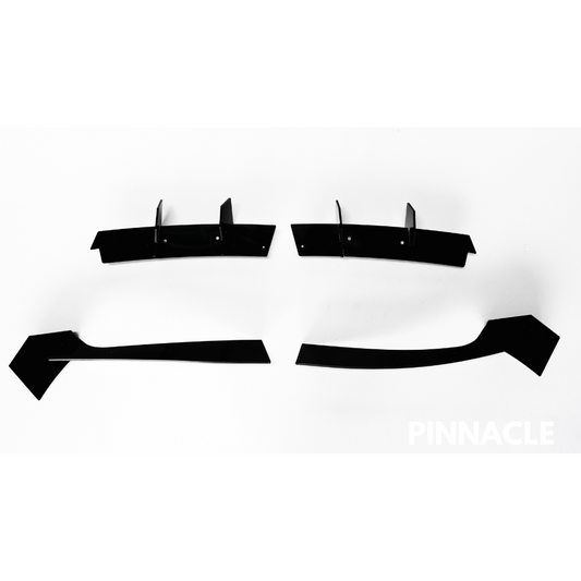 2018-2022 Ford Mustang Rear Bumper Lip Diffuser + Side Valance Panel