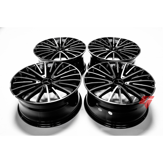 Mercedes Benz Wheels 19x8.5/19x9.5 5x112 Black Machined fit A Class B Class C Class 180 200 220 300 400