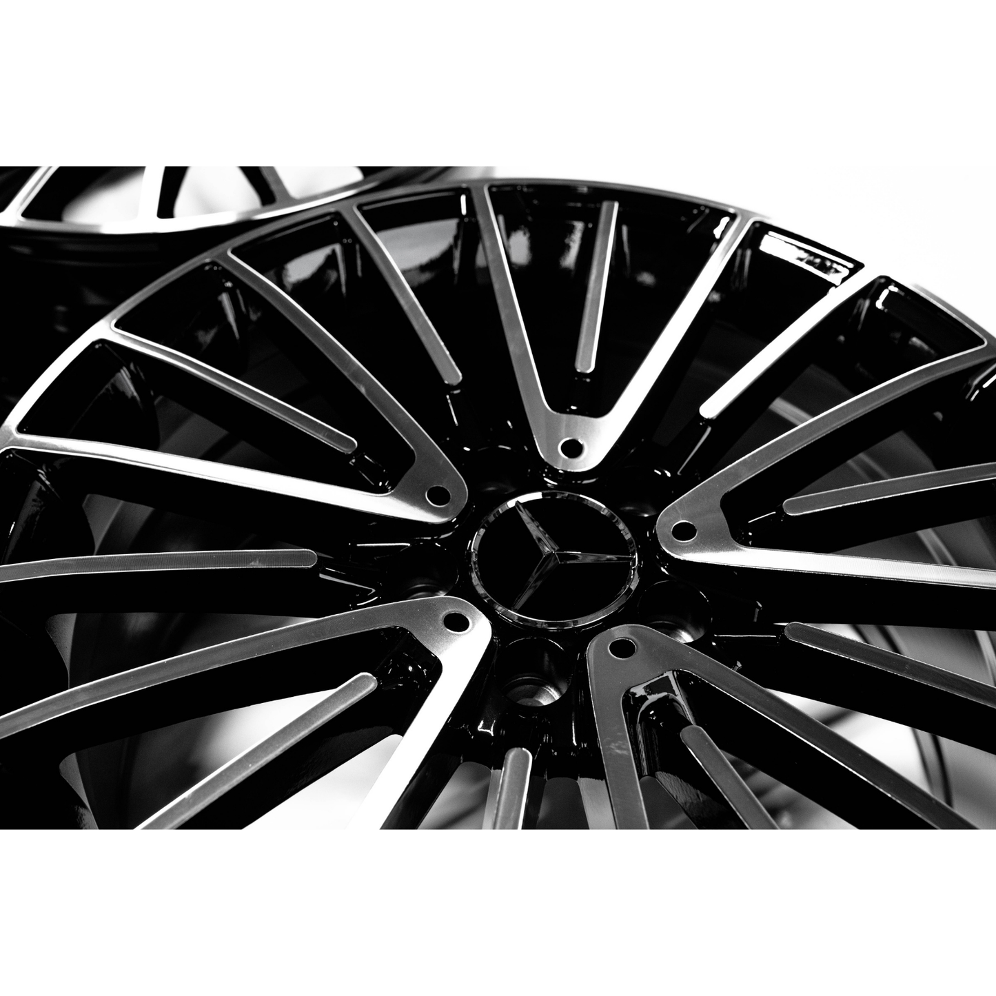 Mercedes Benz Wheels 19x8.5/19x9.5 5x112 Black Machined fit A Class B Class C Class 180 200 220 300 400