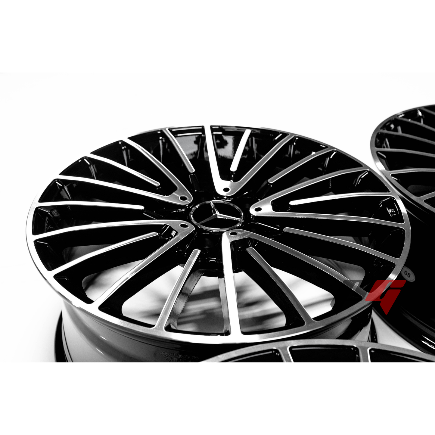 Mercedes Benz Wheels 19x8.5/19x9.5 5x112 Black Machined fit A Class B Class C Class 180 200 220 300 400