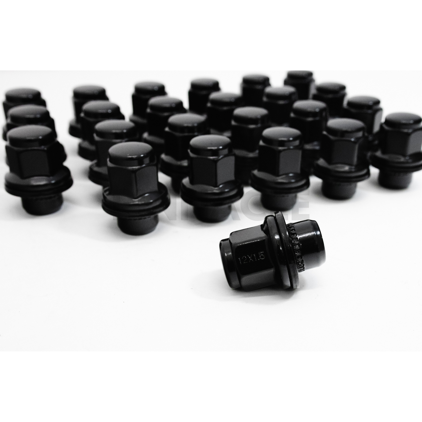 24pcs Black 12x1.5 Factory TRD Style Wheel Lug Nuts for Lexus, Scion, Toyota