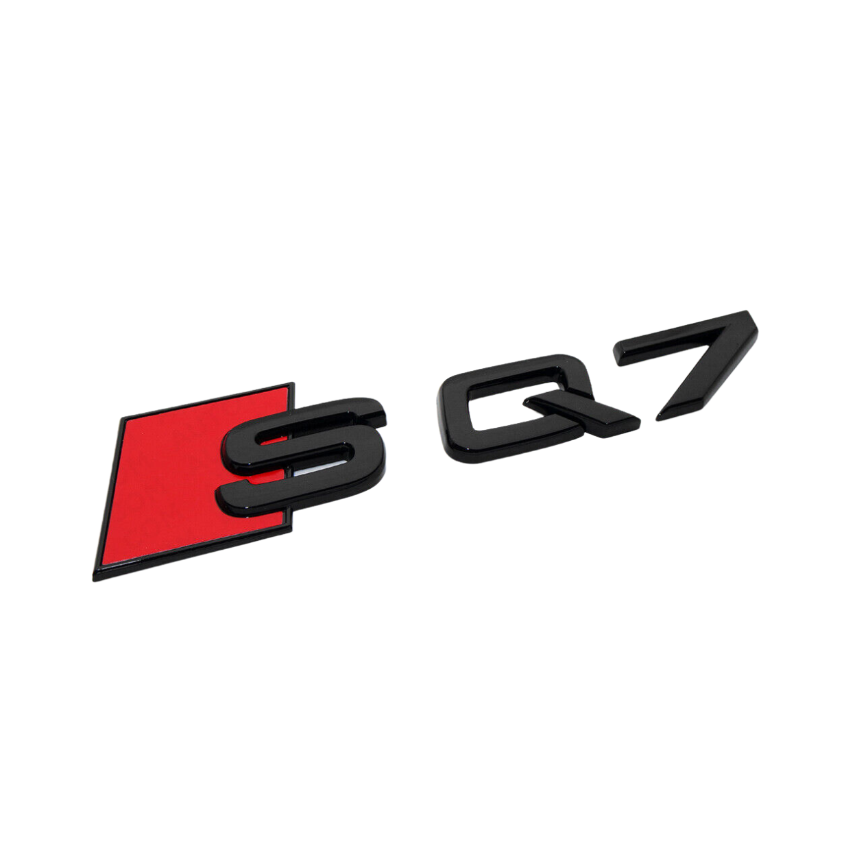 "SQ7" Gloss Black Raised Letter Emblem For Rear Trunk Lid Fits Audi