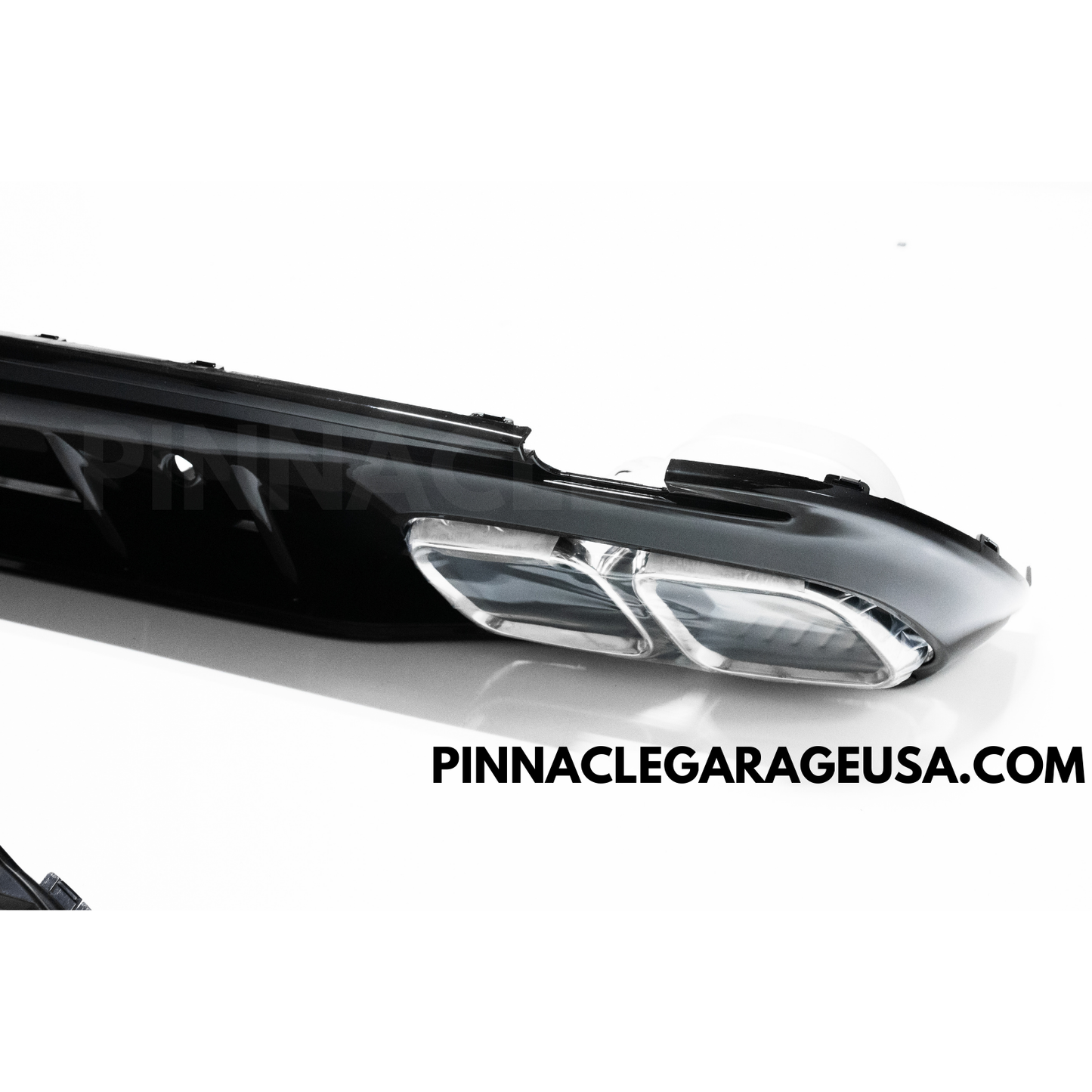 2019-2021 Mercedes Benz W205 C-Class To Amg Style Rear Diffuser lip Kit w/ Exhaust Tips