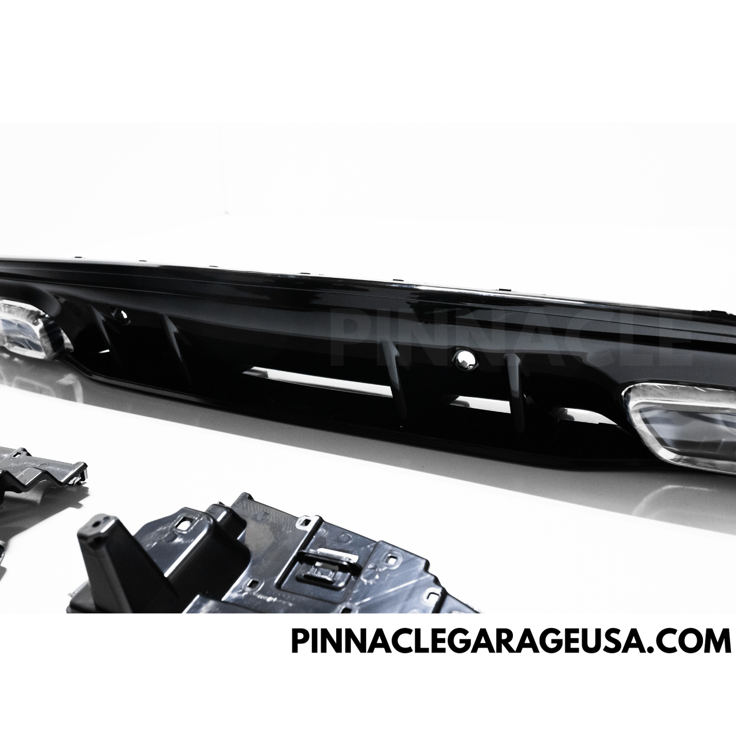 2019-2021 Mercedes Benz W205 C-Class To Amg Style Rear Diffuser lip Kit w/ Exhaust Tips