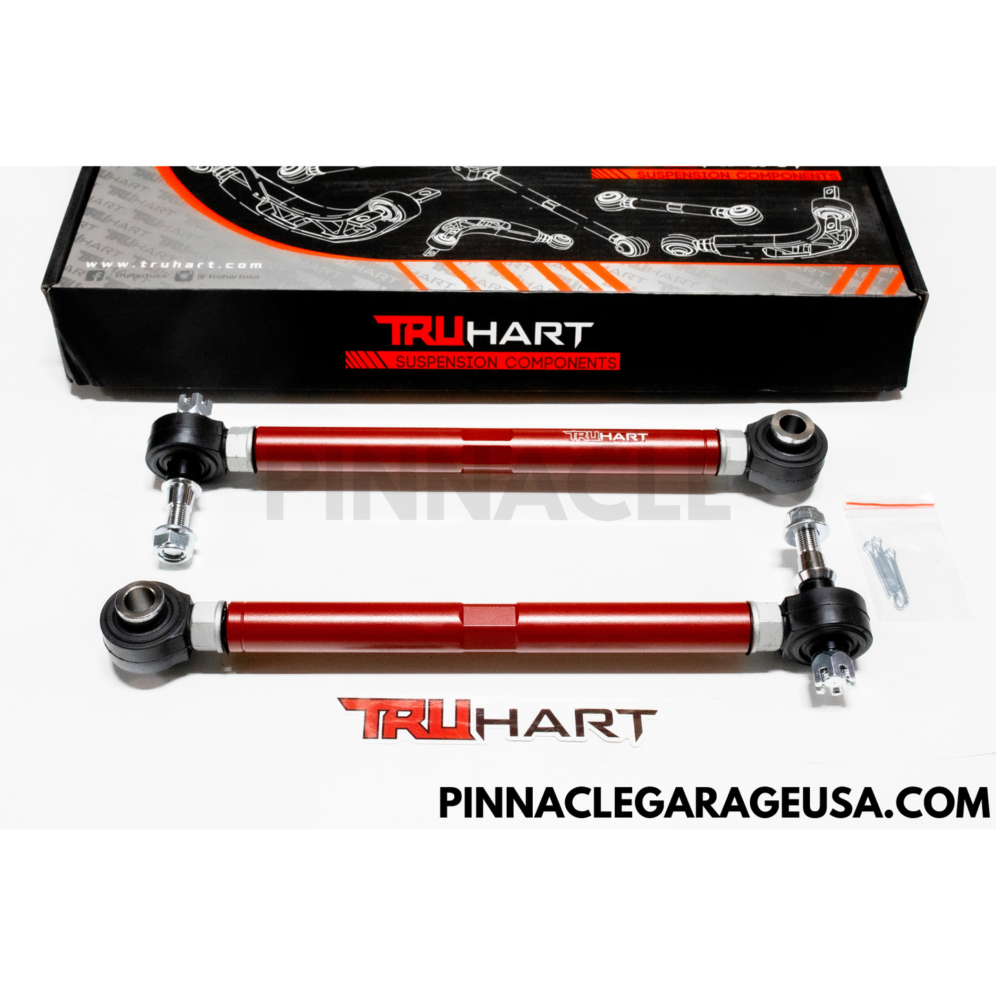 TruHart Rear Adjustable Toe Arms W/ Pillowball Bushings for 2000-2009 Honda S2000 (TH-H224)