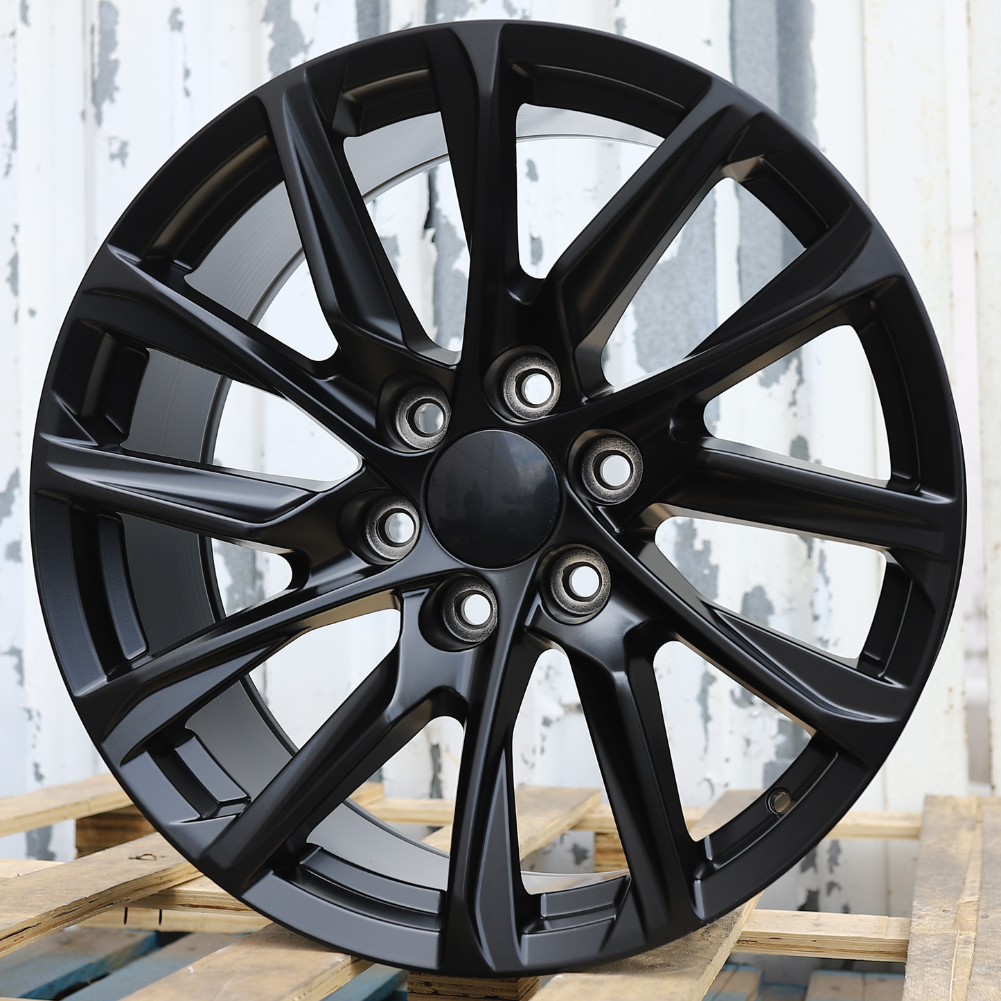 22x9" Matte Black Wheels (6x139.7) Fits Chevy Tahoe Suburban GMC Yukon Cadillac Escalade