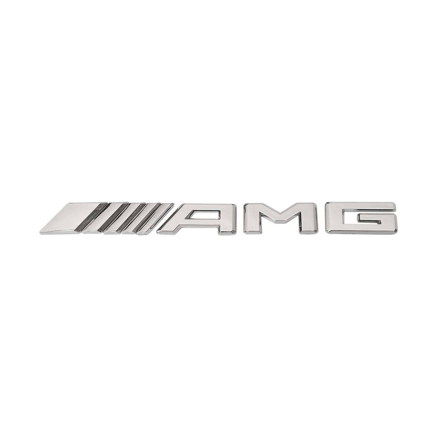 "AMG" Chrome Raised Letter Emblem For Rear Trunk Lid Fits Mercedes A C E G S SLK