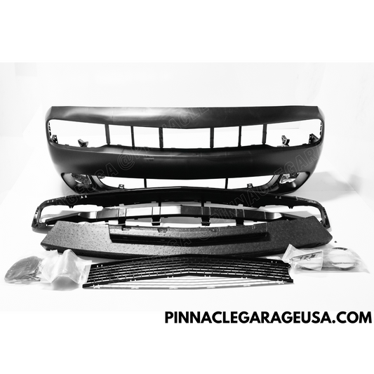 2010-2014 Dodge Challenger SRT-8 Hellcat Style Front Bumper Cover Conversion