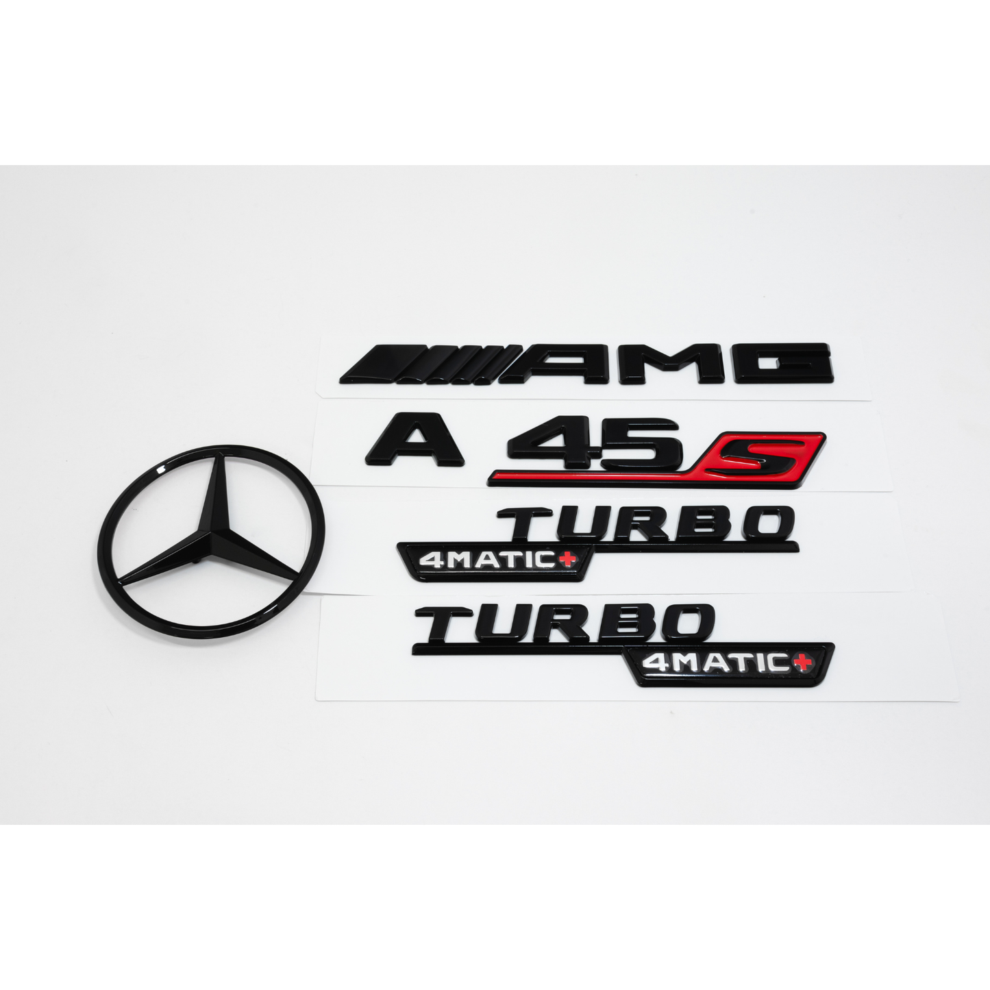 Mercedes-Benz W177 A45S Hatchback AMG Gloss Black Emblem Pack