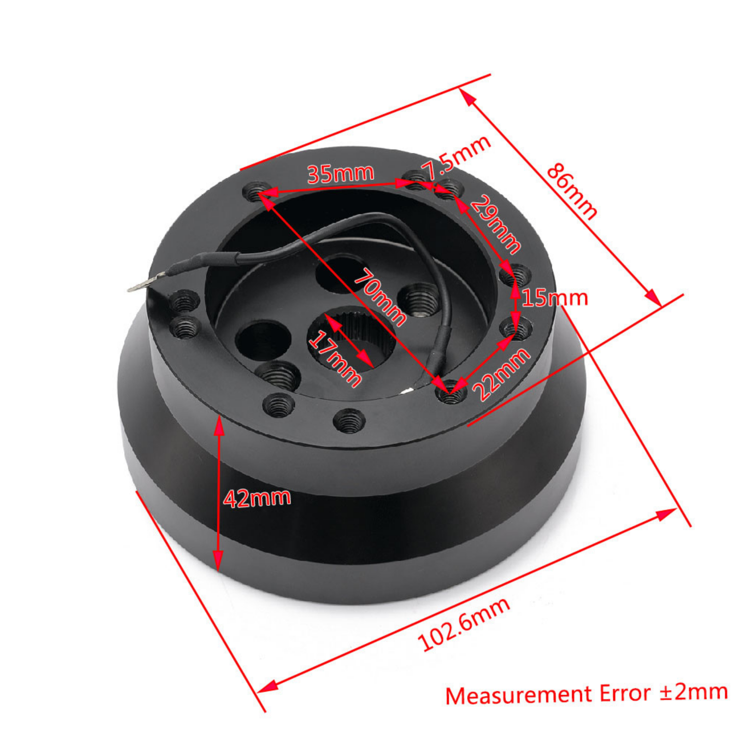 Steering Wheel Short Hub Adapter Kit for Mercedes Benz W123 / W124 / W126 / 190E