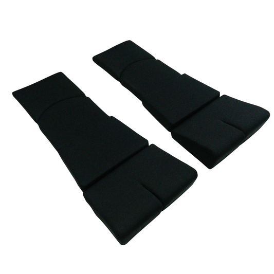 BRIDE Replacement Recliner Seat Cushion Pads – Black (3-Piece Set)