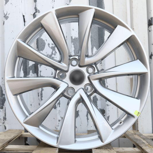 Silver Stiletto Wheels Fits TESLA MODEL 3 & Y 19X8.5" ET40 5X114.3