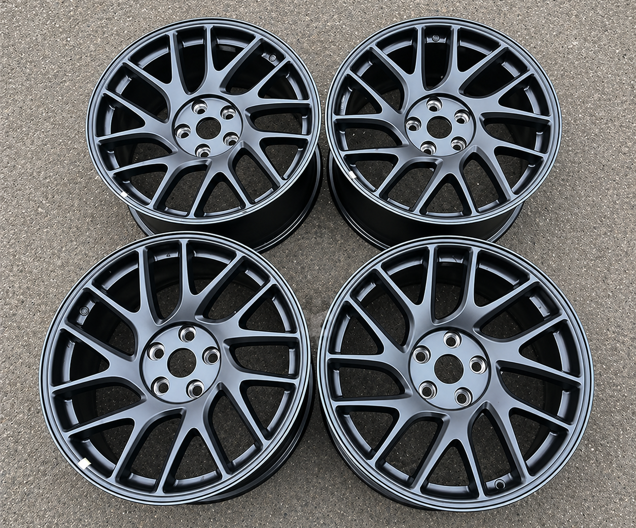 18" Charcoal Gray Photon Design Wheels 18X8.5 ET40 (5X114.3) Fits Tesla Model 3