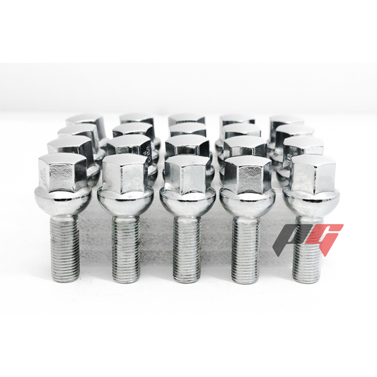 20pcs Chrome M12X1.25 Acorn 28MM Lug Bolts For Jeep Renegade 2015-2016