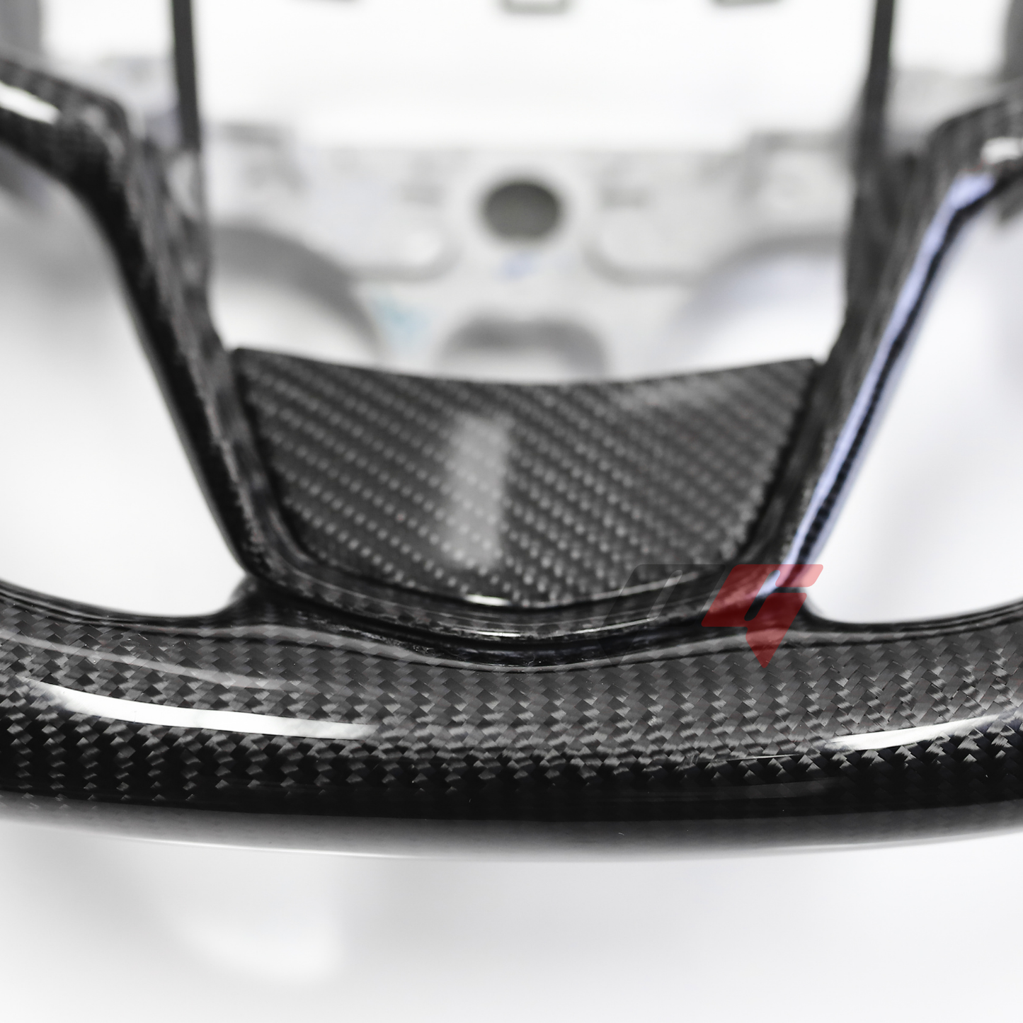 FOR 2013-2019 CADILLAC ATS/ ATS V CARBON FIBER & LEATHER STEERING WHEEL
