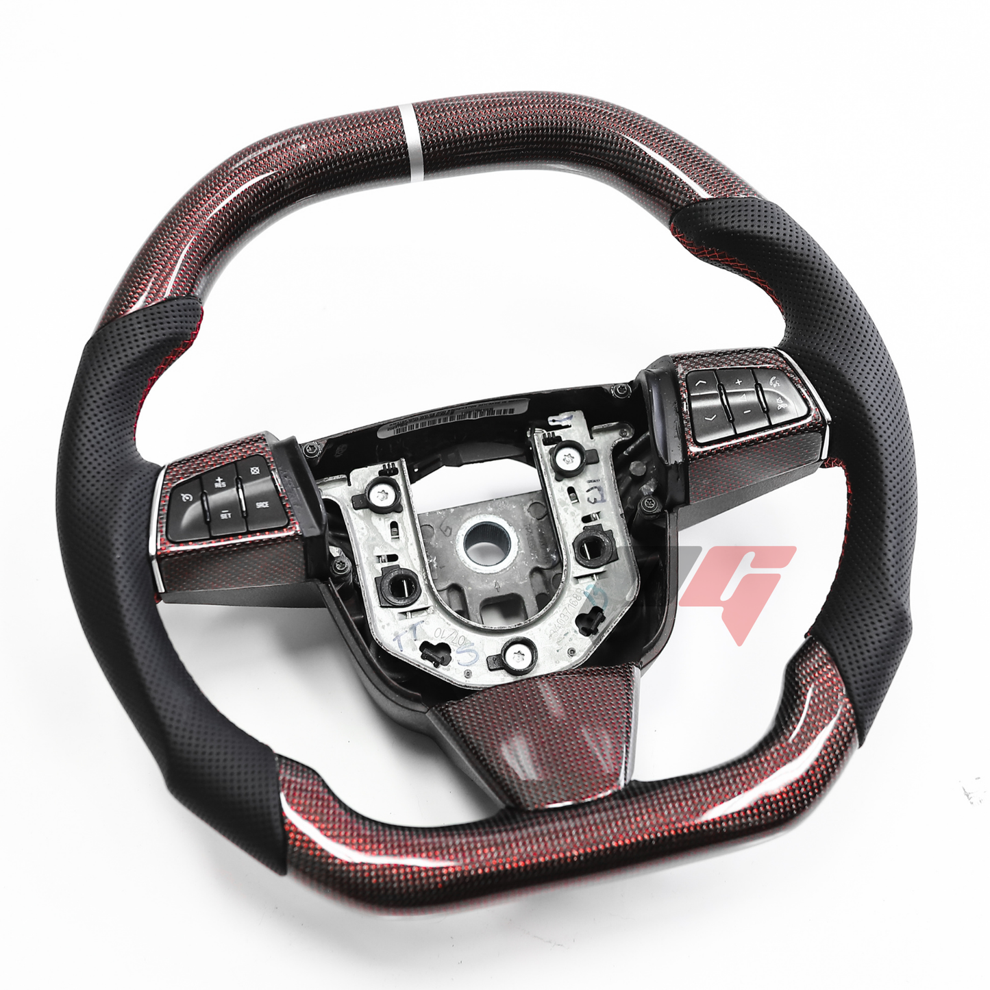 FOR 2007-2014 CADILLAC CTS / CTS-V / SRX / SLS CARBON FIBER PERFORMANCE STEERING WHEEL