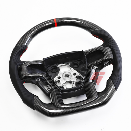 FOR 2015-2022 FORD F-150/ RAPTOR CARBON FIBER & LEATHER STEERING WHEEL
