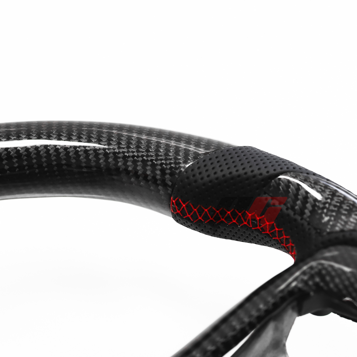 FOR 2024+ FORD MUSTANG CARBON FIBER & LEATHER STEERING WHEEL