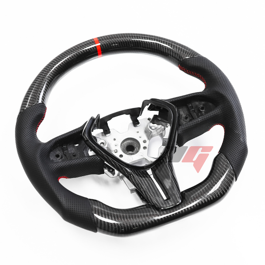 FOR INFINITI Q50 2019+/ Q60 2017+ CARBON FIBER & LEATHER STEERING WHEEL