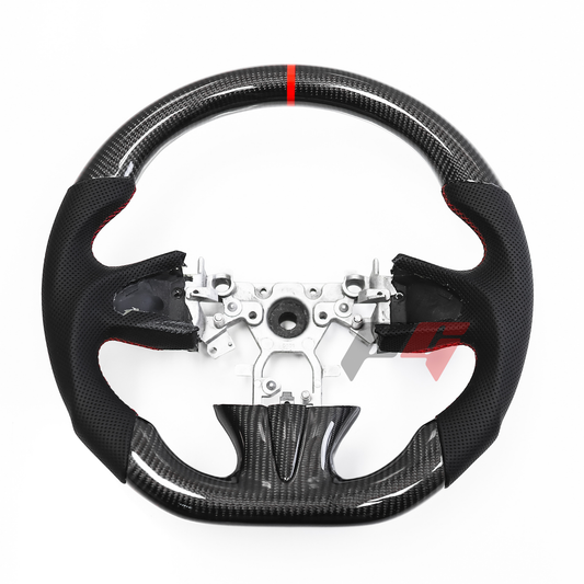 FOR 2013-2017 INFINITI Q50 CARBON FIBER & LEATHER STEERING WHEEL