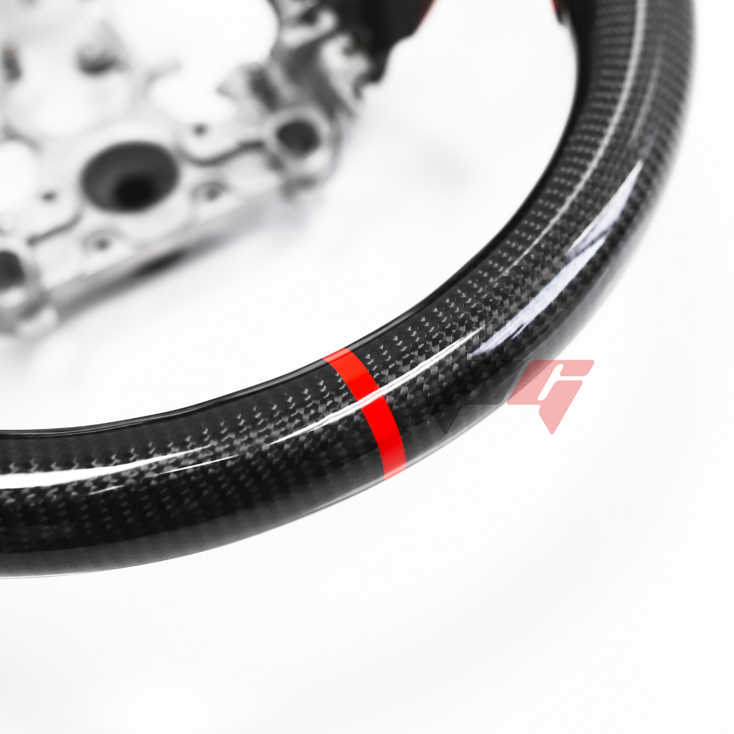 FOR 2013-2017 INFINITI Q50 CARBON FIBER & LEATHER STEERING WHEEL