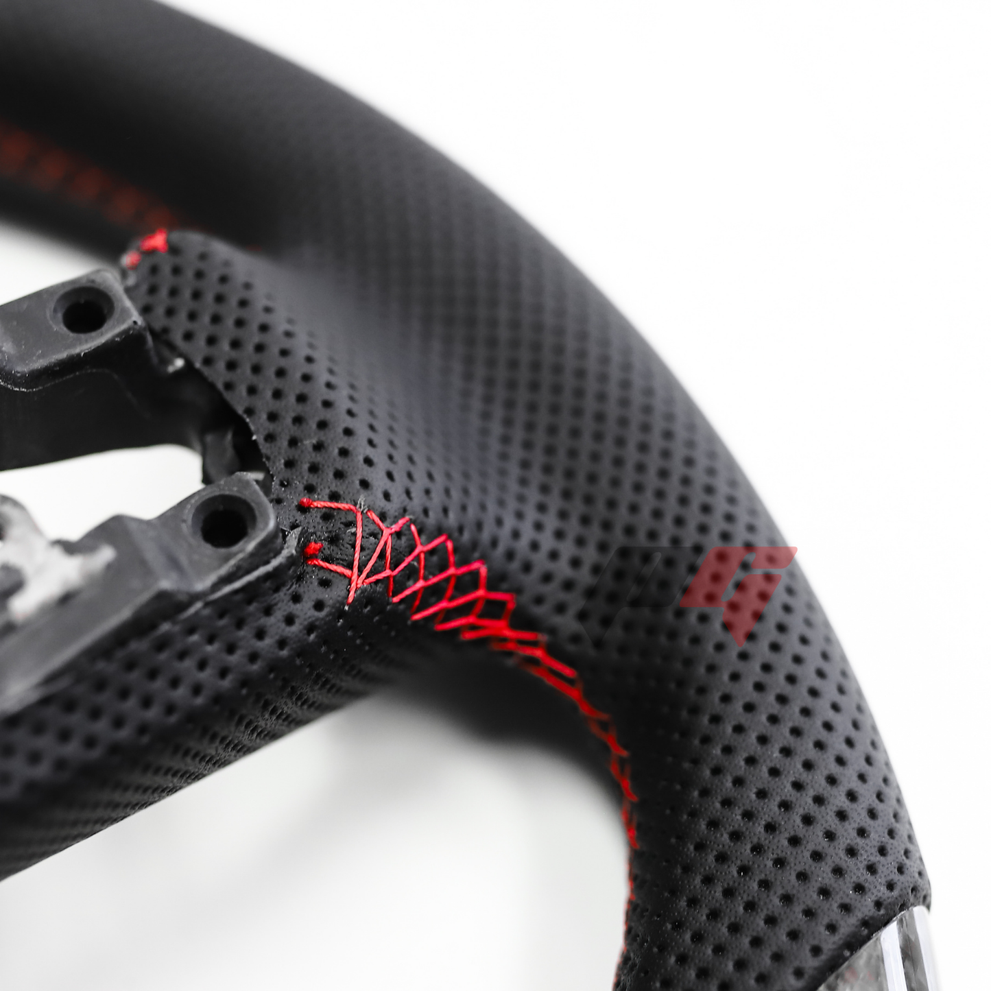 FOR 2019-2023 MAZDA3 CARBON FIBER & LEATHER STEERING WHEEL