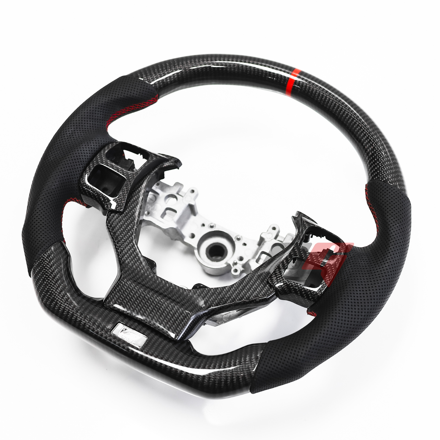 FOR 2013-2023 LEXUS IS CARBON FIBER & LEATHER STEERING WHEEL