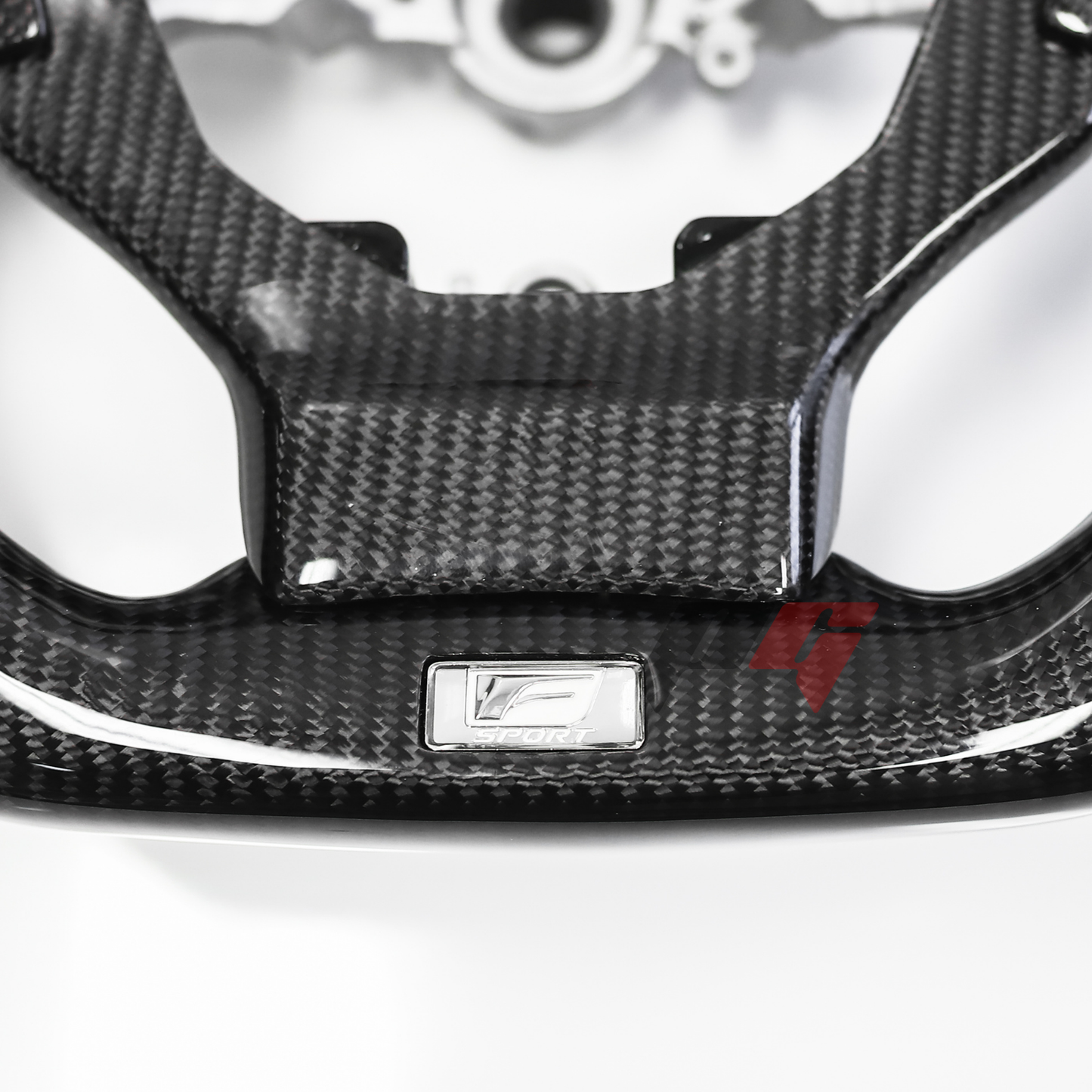 FOR 2013-2023 LEXUS IS CARBON FIBER & LEATHER STEERING WHEEL