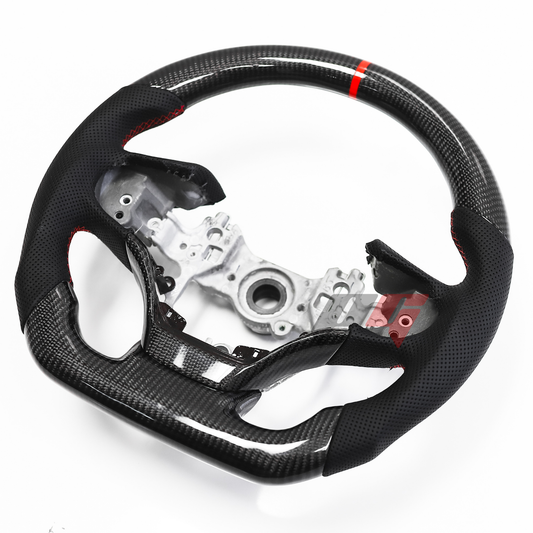 FOR 2019-2023 LEXUS ES CARBON FIBER & LEATHER STEERING WHEEL
