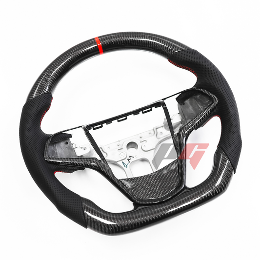FOR 2013-2019 CADILLAC ATS CARBON FIBER & LEATHER STEERING WHEEL