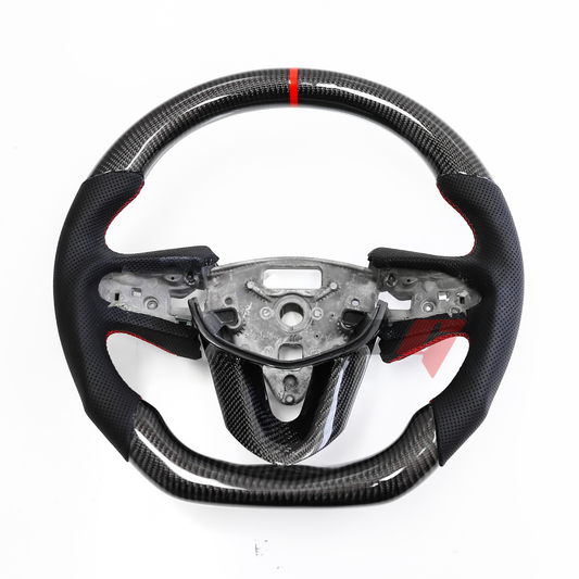 FOR 2020-2023 CADILLAC CT4/ CT5 CARBON FIBER & LEATHER STEERING WHEEL